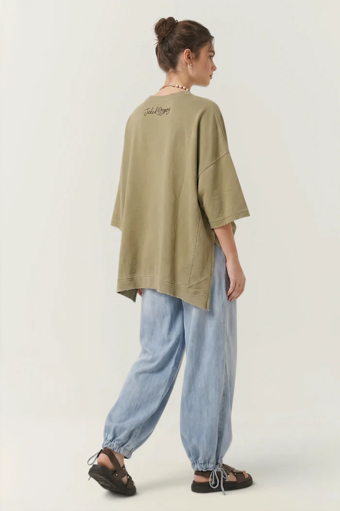 Dance With The Moon Sweatshirt | Olive Sacred Heart