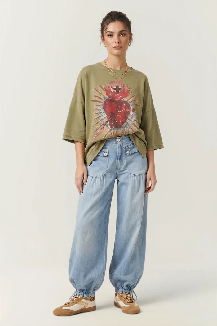Dance With The Moon Sweatshirt | Olive Sacred Heart