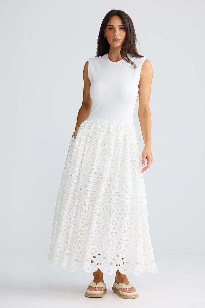 Daphne Dress | White