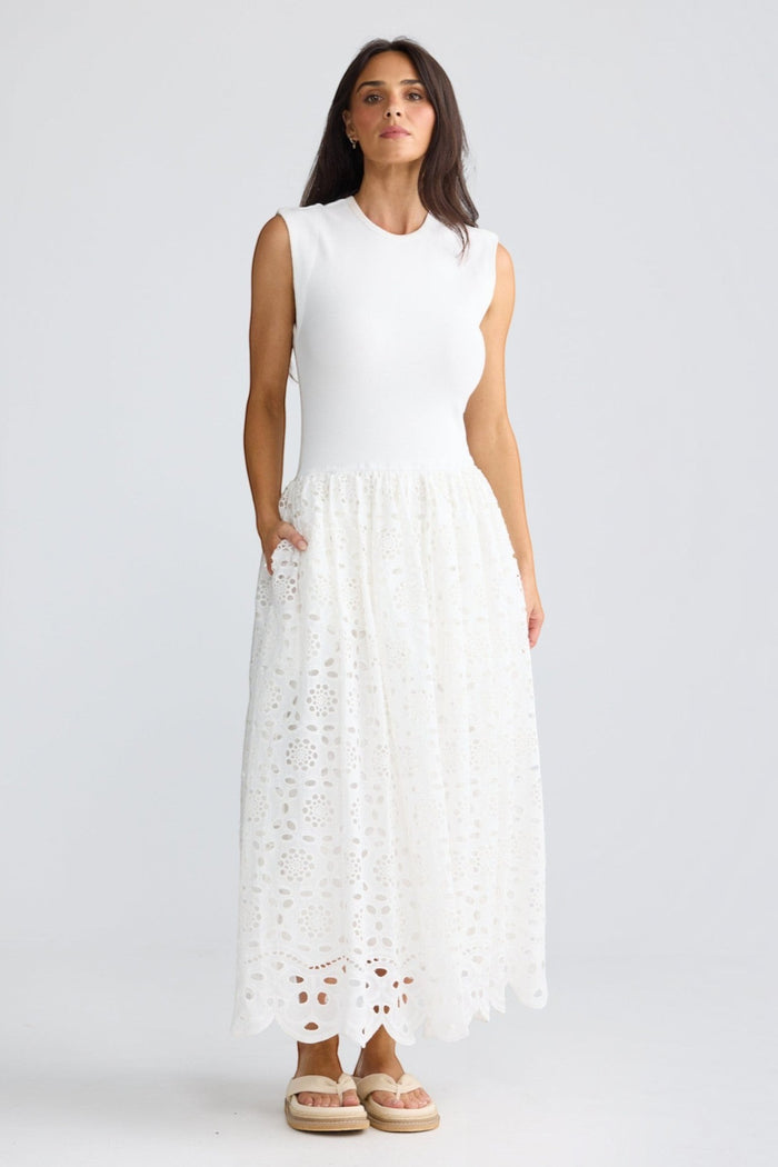 Daphne Dress | White