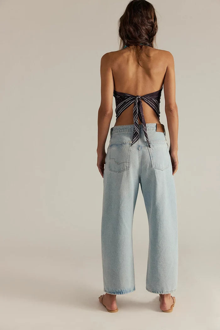 Deep Trance Dropped Boyfriend Jeans | Bleached Out