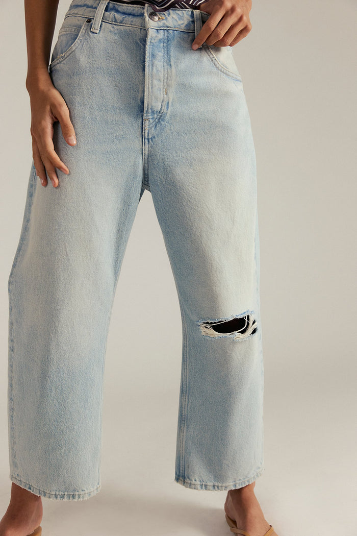 Deep Trance Dropped Boyfriend Jeans | Bleached Out
