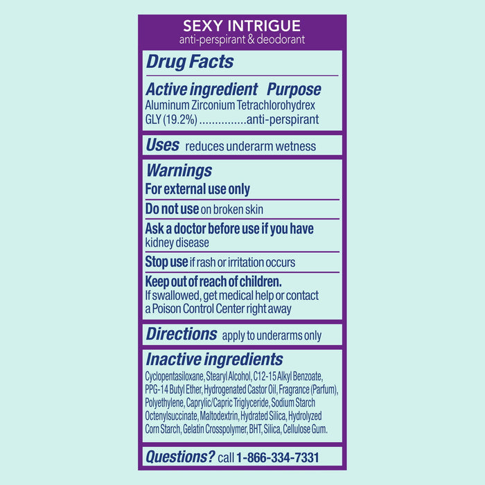 Degree Advanced Long Lasting Women's Antiperspirant Deodorant Stick Twin Pack, Sexy Intrigue, 2.6 oz