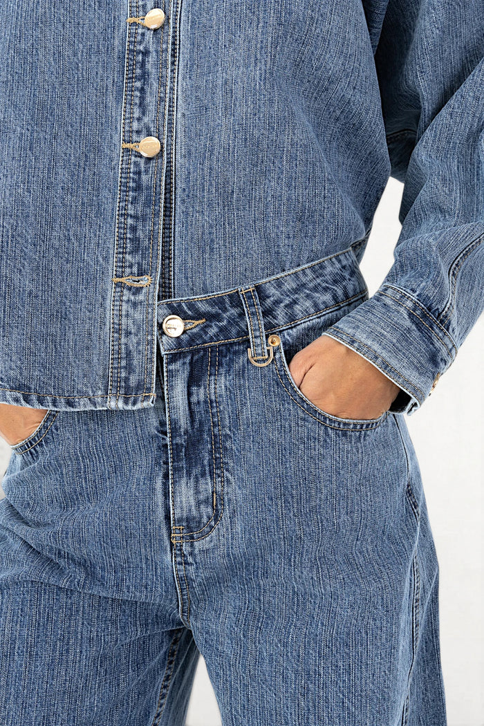 Denim Shirt | Light Blue Denim