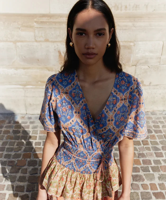 Devika Dress in Celeste