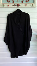 Diagonal Knit Cardigan Top in Black