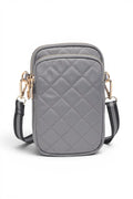 Divide & Conquer Quilted Crossbody | Carbon