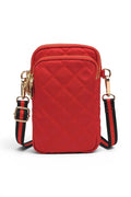 Divide & Conquer Quilted Crossbody | Red