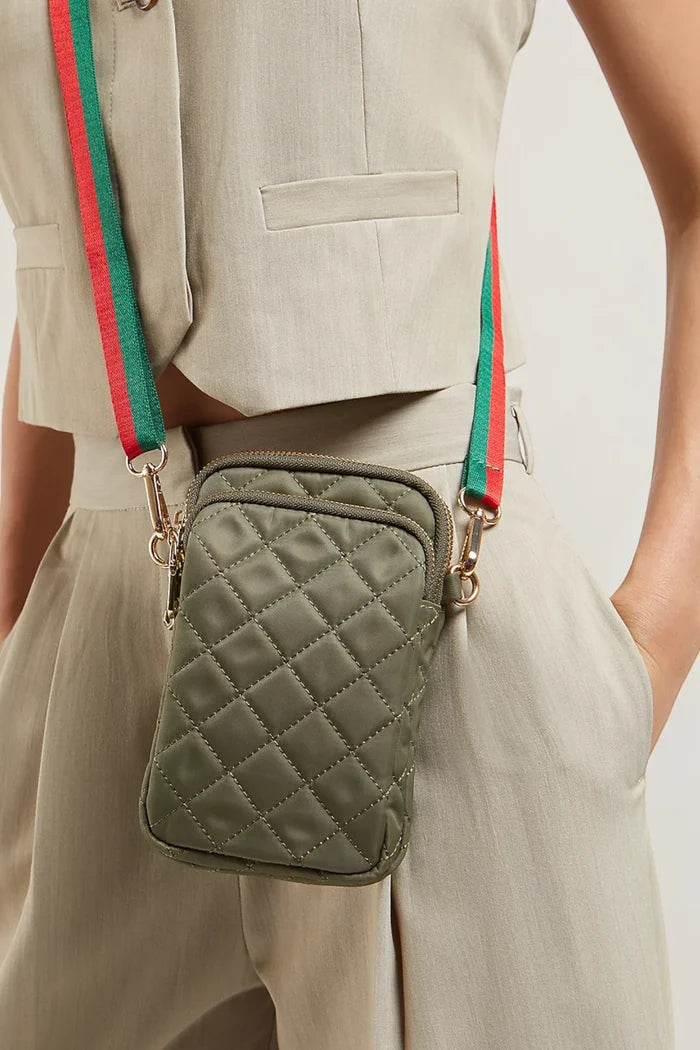 Divide & Conquer Quilted Crossbody | Sage