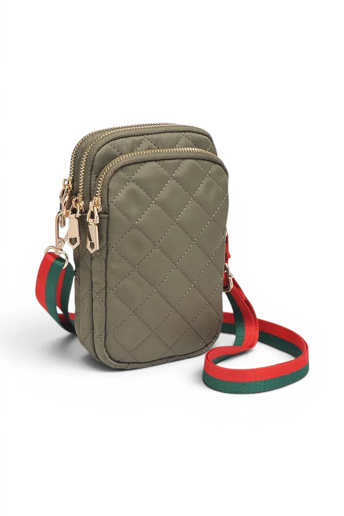Divide & Conquer Quilted Crossbody | Sage