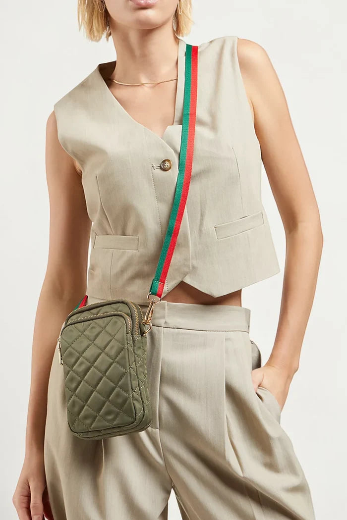Divide & Conquer Quilted Crossbody | Sage