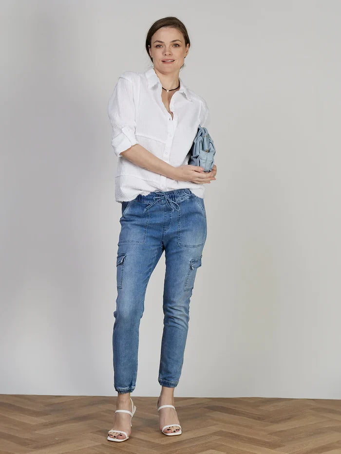 Dolly Jogger | Blue Denim