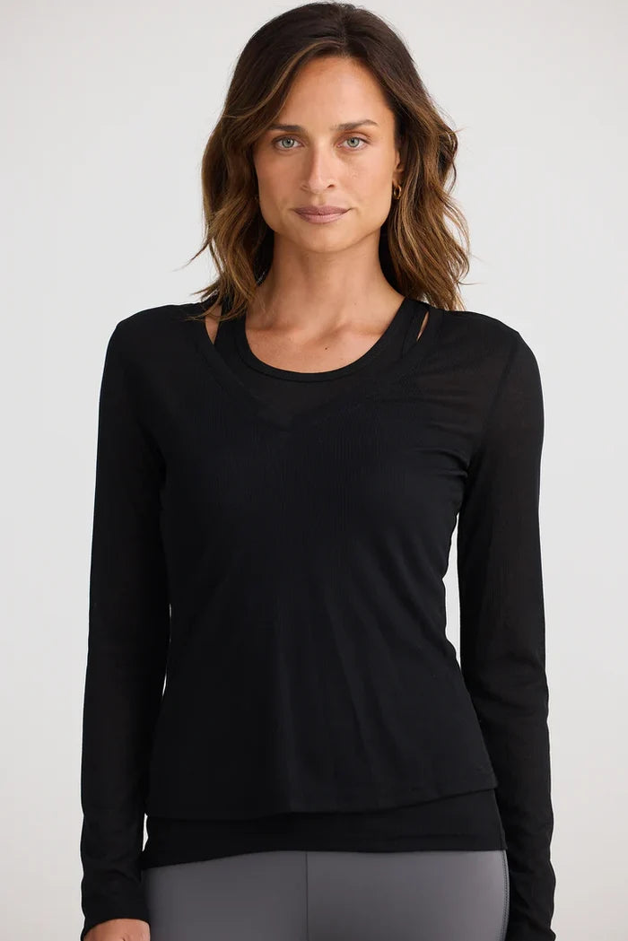 Double Trouble Top | Black
