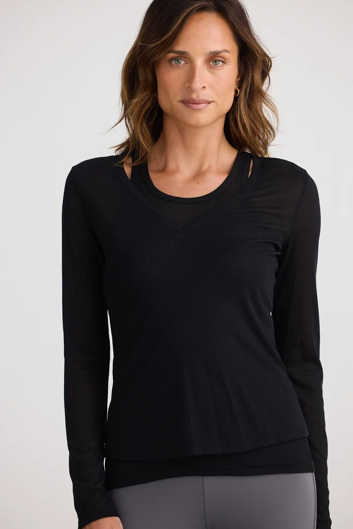 Double Trouble Top | Black