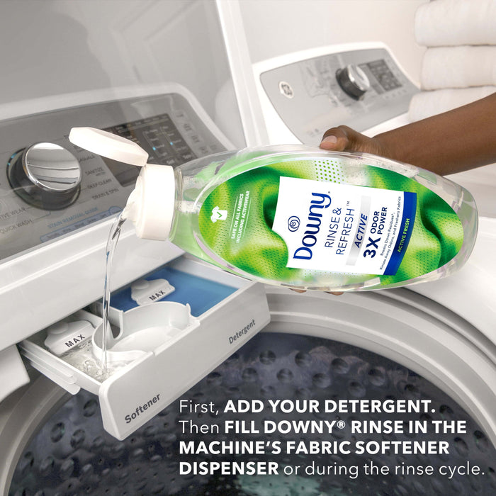 Downy Rinse & Refresh Liquid Laundry Odor Remover & Fabric Softener, 48.00 fl oz