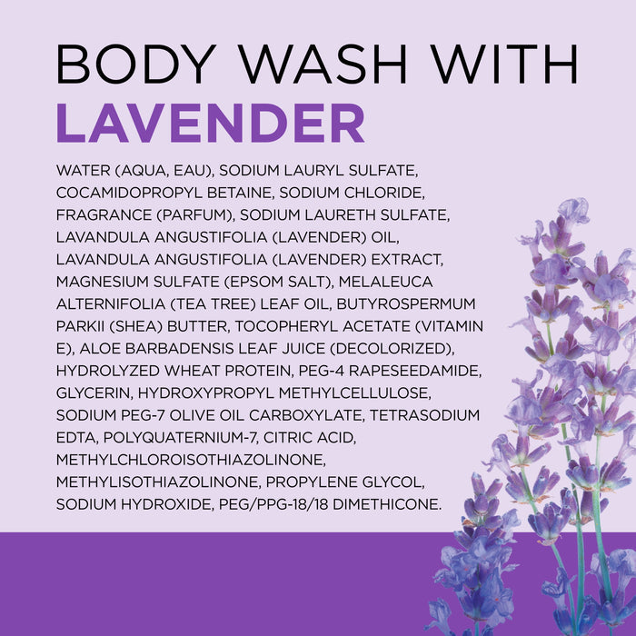 Dr Teal’s Body Wash with Pure Epsom Salt, Soothe & Sleep with Lavender, 24 fl oz