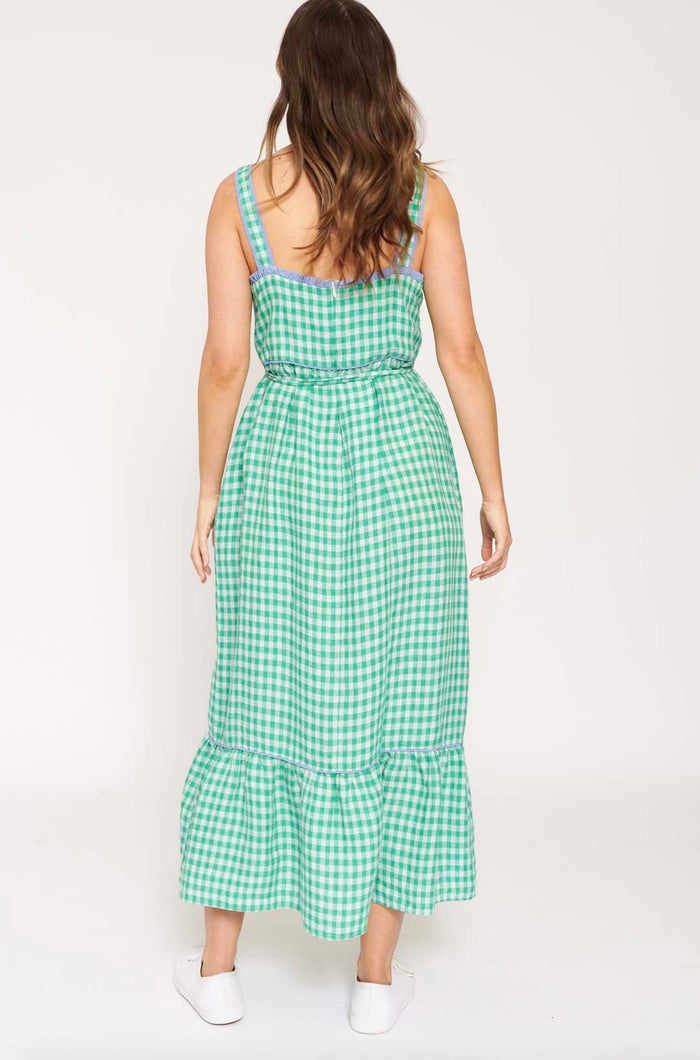 Dreamer Dress in Spearmint Gingham