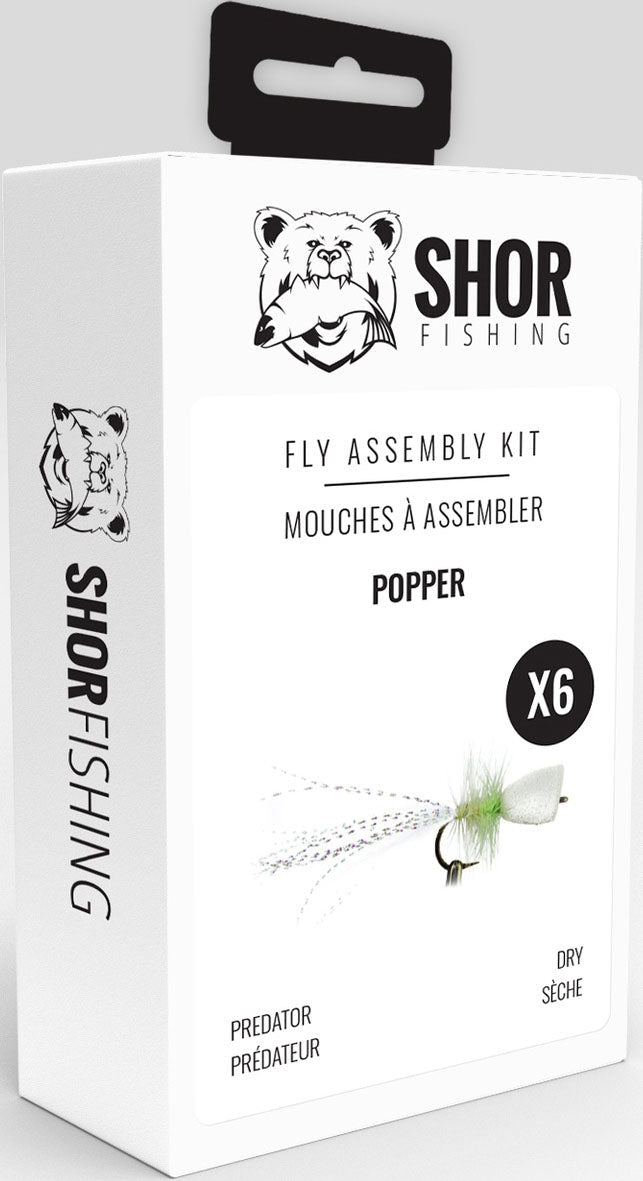Dry Fly Assembly Kit - Popper - 6/PK