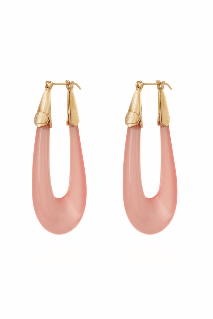 Ecume Earrings Acetate Gold in Pink