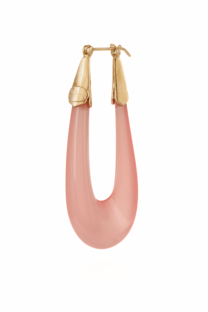 Ecume Earrings Acetate Gold in Pink