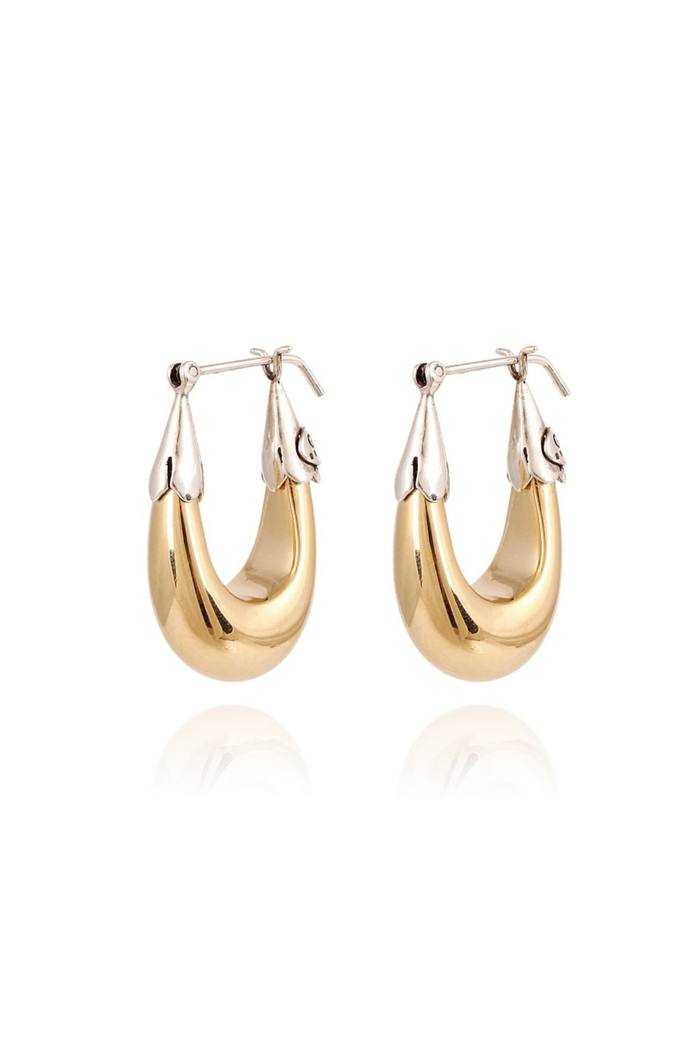 Ecume Small Earrings | Bicolor