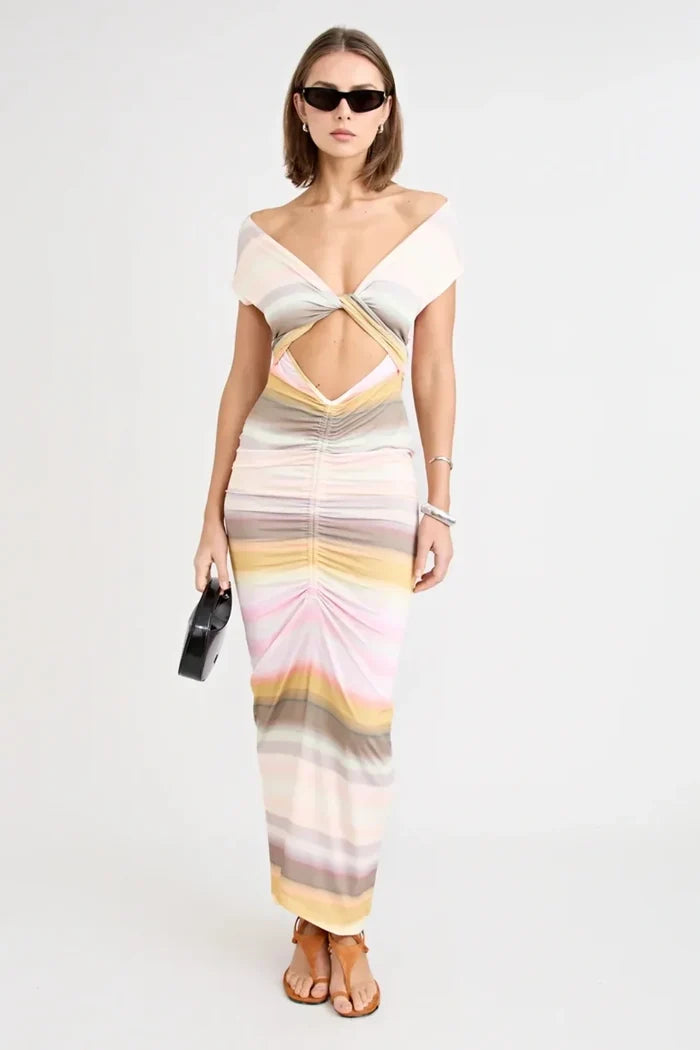 Elara Dress | Peach