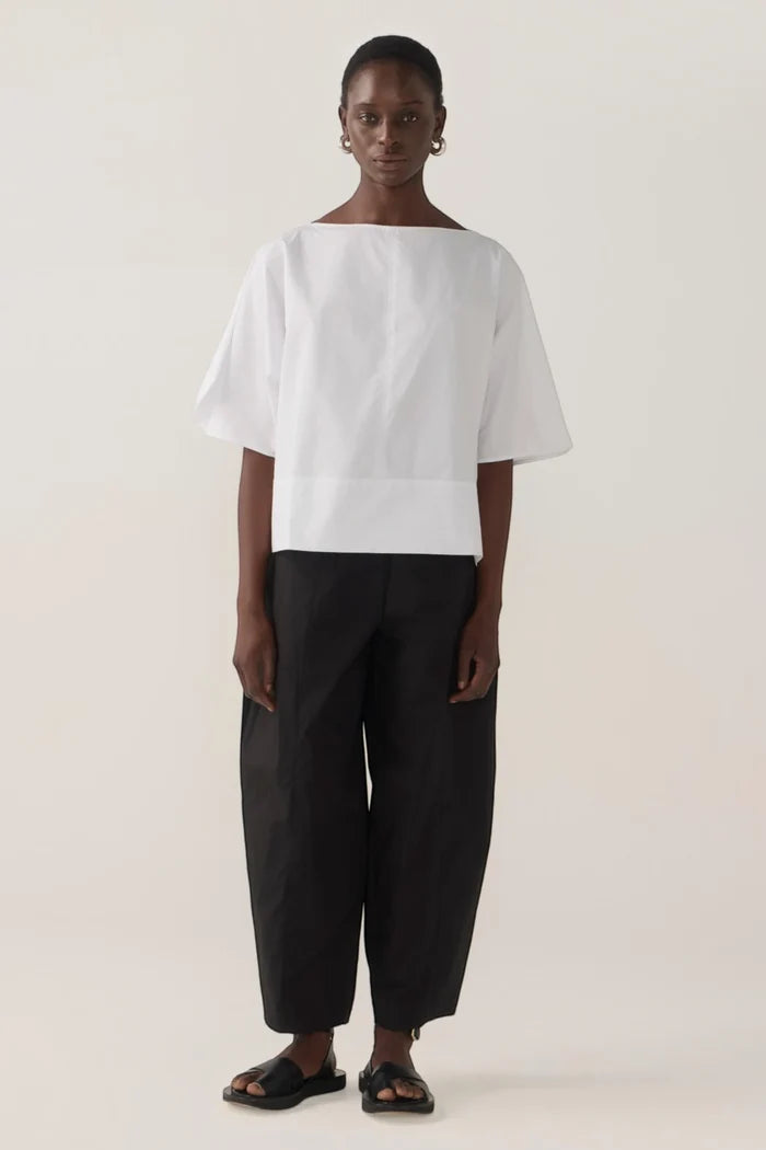 Eleanor Pant | Black Cotton Tencel