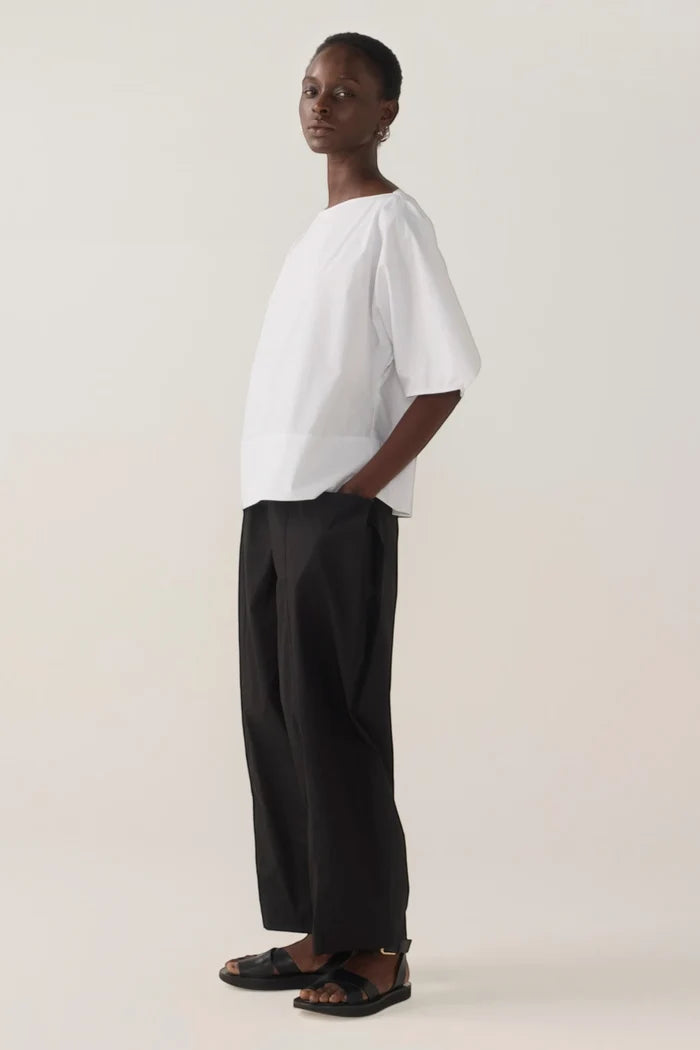 Eleanor Pant | Black Cotton Tencel