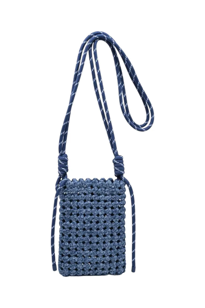 Eos Cell Phone Crossbody | Denim