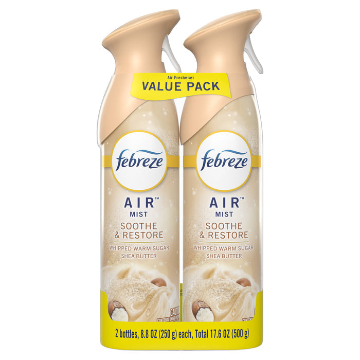 Febreze Air, Whipped Warm Sugar Spray Air Freshener, 8.8 oz, 2 Ct