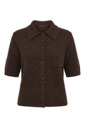 Fernie Button Knit | Coffee Bean