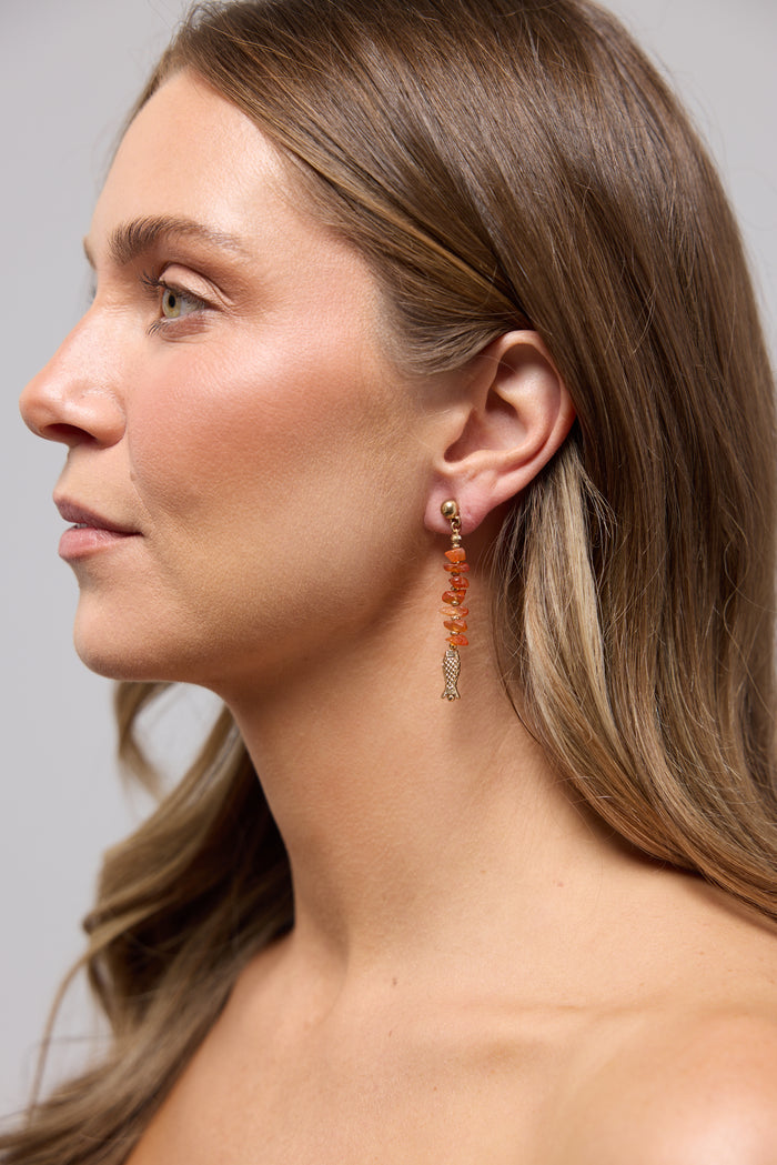 Fishy Earrings | Orange