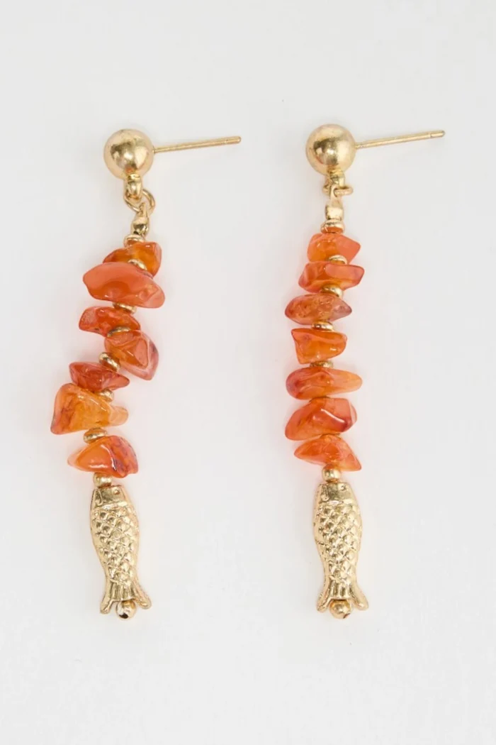 Fishy Earrings | Orange