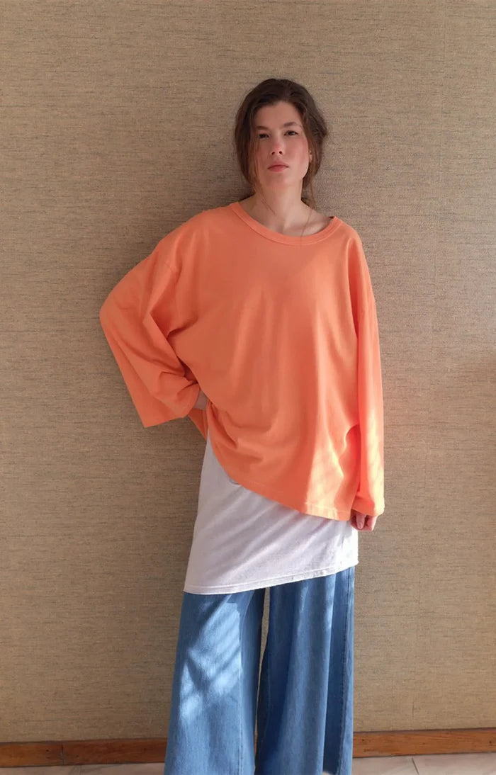 Fizvalley Long Sleeve T-Shirt | Vintage Apricot