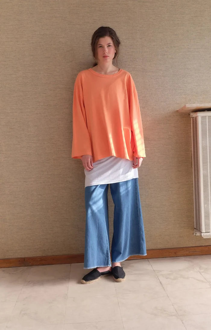Fizvalley Long Sleeve T-Shirt | Vintage Apricot