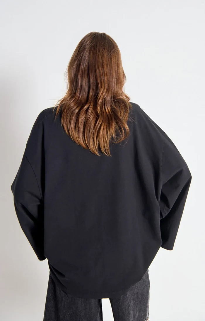 Fizvalley Long Sleeve T-Shirt | Vintage Black