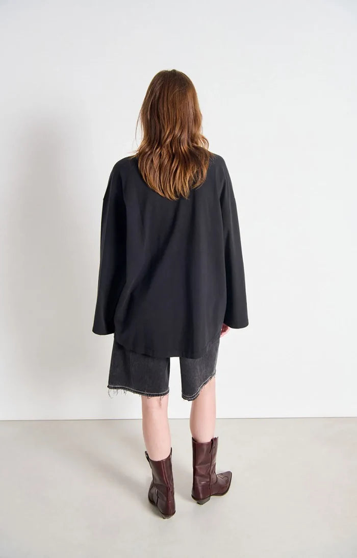 Fizvalley Long Sleeve T-Shirt | Vintage Black
