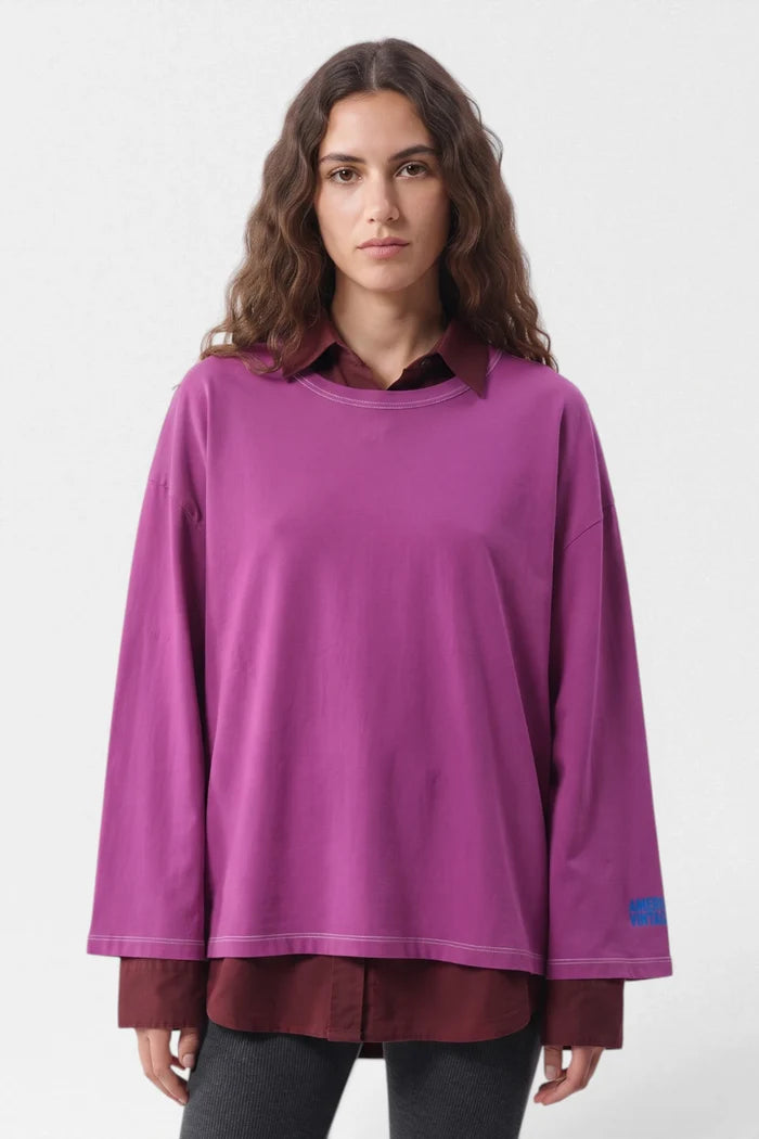Fizvalley Long Sleeve T-Shirt | Vintage Geranium