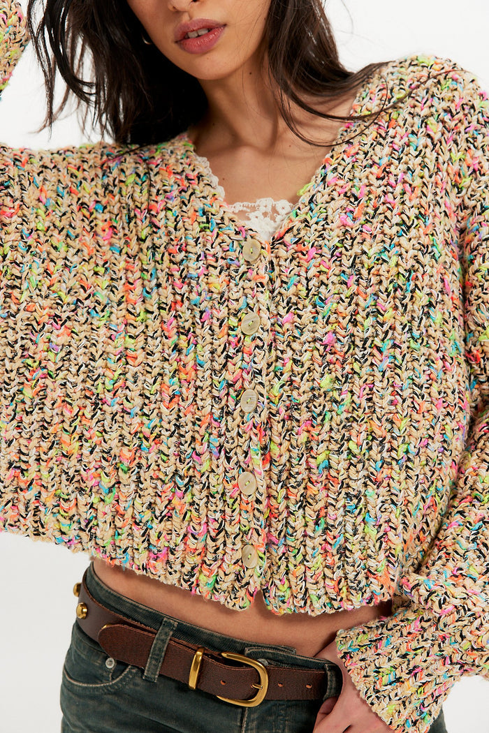 Flea Market Cardi | Neon Sand Combo