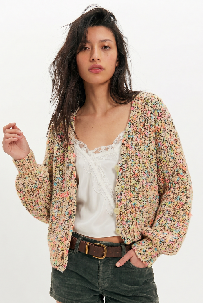 Flea Market Cardi | Neon Sand Combo