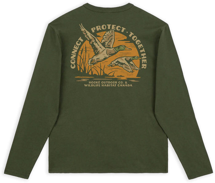 Flying Ducks Long Sleeve T-Shirt - Men's