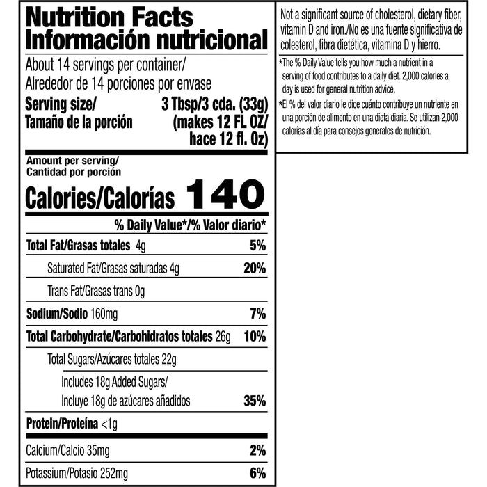 Folgers French Vanilla Flavored Cappuccino Packets, Instant Coffee Beverage Mix, 16-Ounce