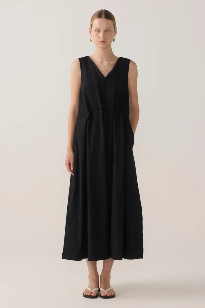 Frankie Dress | Black Spotty Cotton