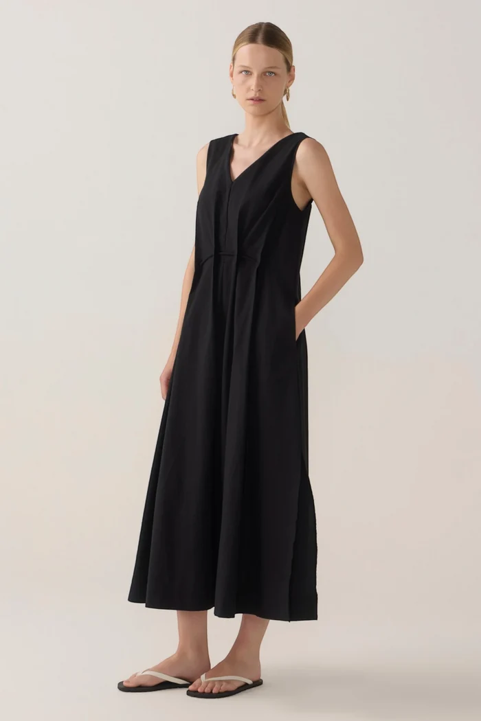 Frankie Dress | Black Spotty Cotton