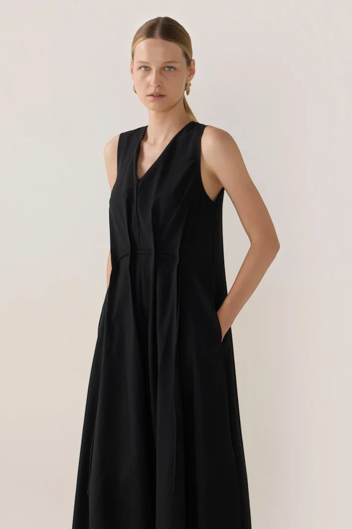 Frankie Dress | Black Spotty Cotton