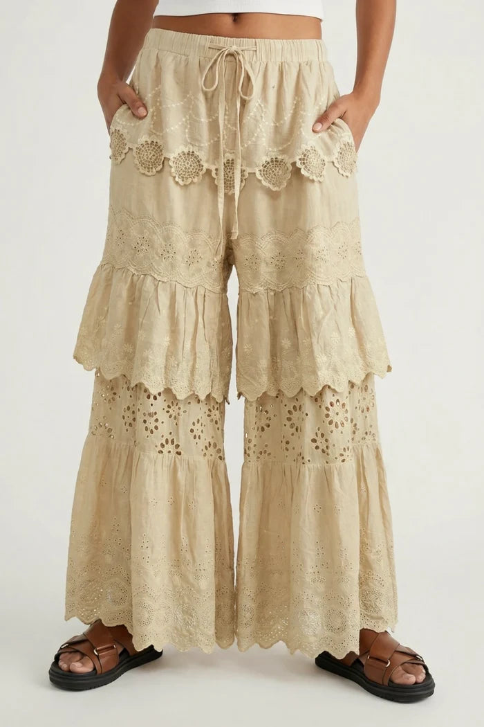 Frill Seeker Pants | Tea Stain