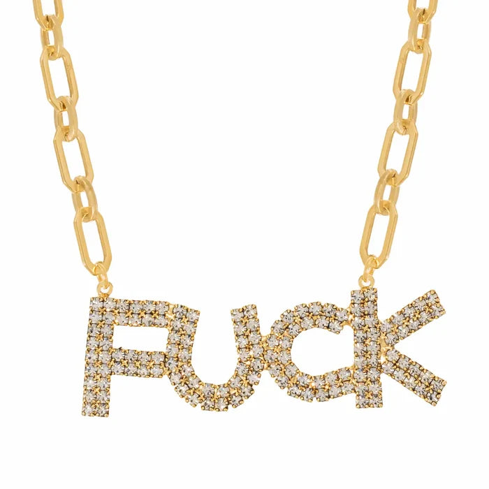 FU FU FUCK Necklace | Multicolour
