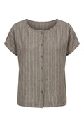 GA504 Linen Button Down Top | Gauze