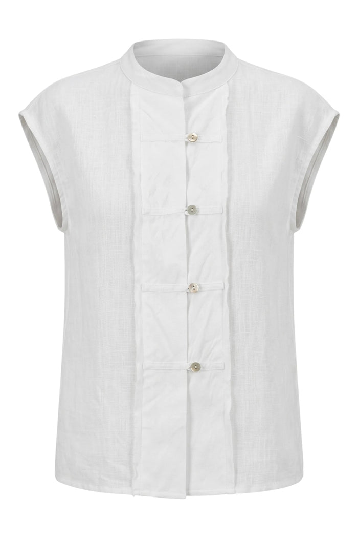 GA688 Linen Top | White
