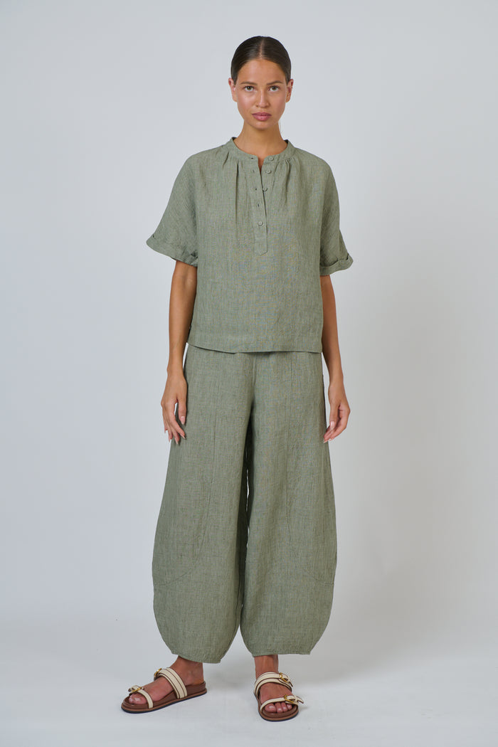 GA689 Linen Blouse | Artechoke
